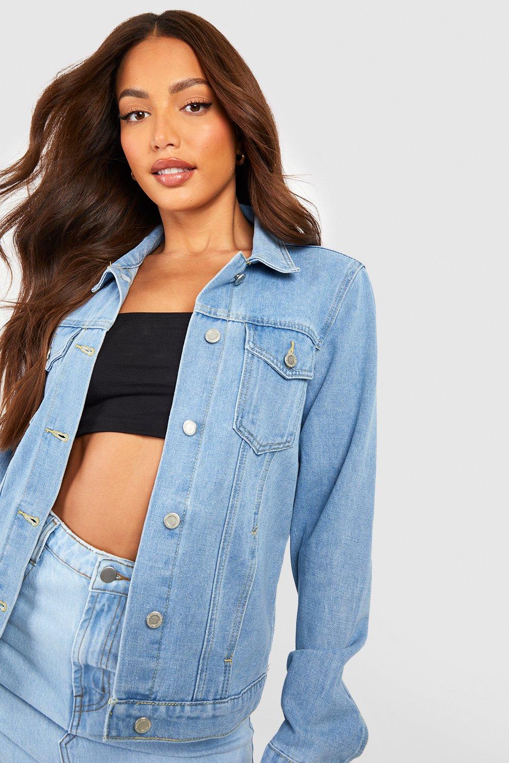 Boohoo blue outlet denim jacket